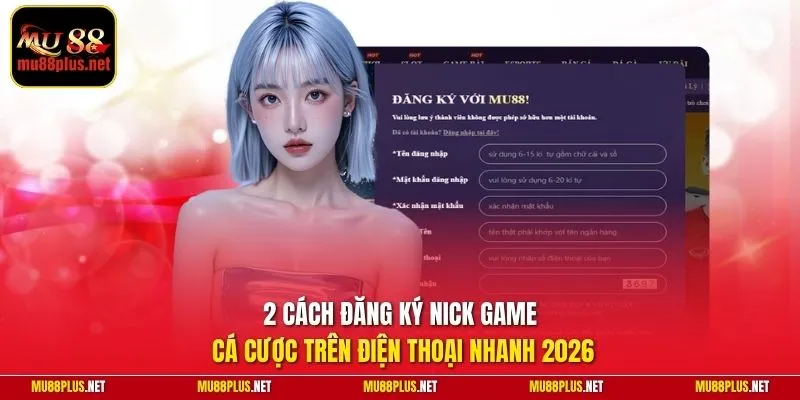 2 cách đăng ký nick game cá cược trên điện thoại nhanh 2026