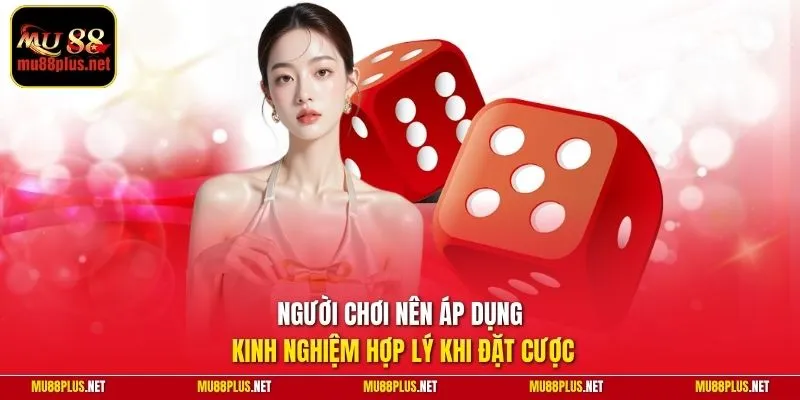 Người chơi nên áp dụng kinh nghiệm hợp lý khi đặt cược